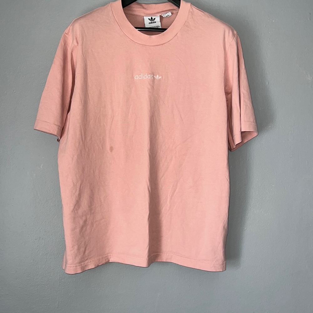 Oversized Pink Adidas Tee Size Large